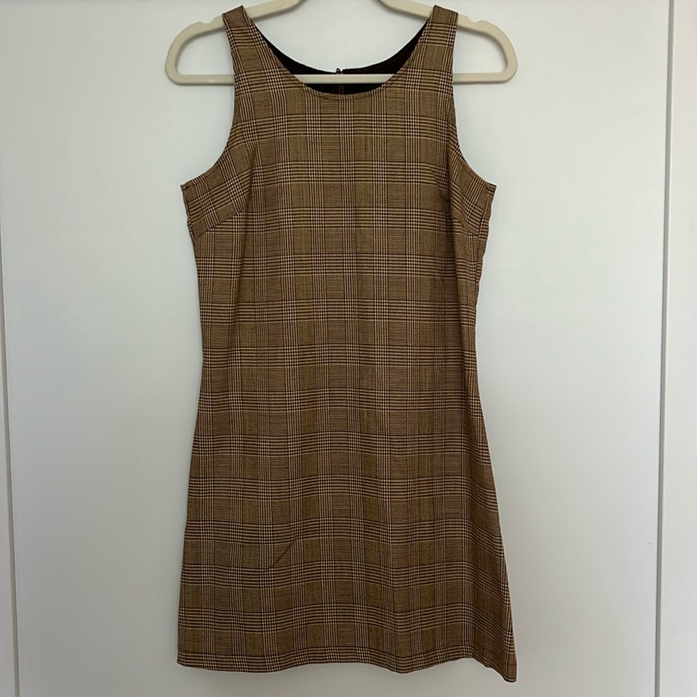 Vintage plaid mini dress